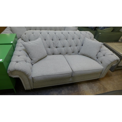 1313 - Bordeaux 2 seater fabric Sofa M Button Back 'Mushroom', original RRP £808.33 + VAT (4170-9) *This lo... 