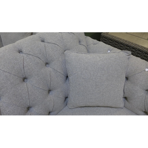 1313 - Bordeaux 2 seater fabric Sofa M Button Back 'Mushroom', original RRP £808.33 + VAT (4170-9) *This lo... 