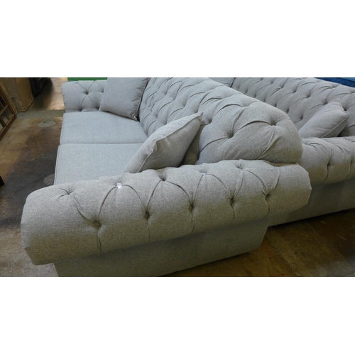 1313 - Bordeaux 2 seater fabric Sofa M Button Back 'Mushroom', original RRP £808.33 + VAT (4170-9) *This lo... 