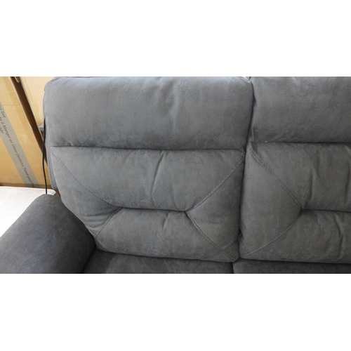 1317 - Justin Grey 3 Seater Power Recliner sofa, original RRP £999.99 + VAT (4170-23) *This lot is subject ... 