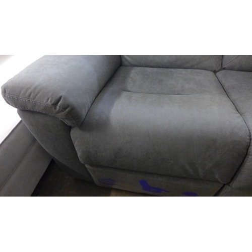 1317 - Justin Grey 3 Seater Power Recliner sofa, original RRP £999.99 + VAT (4170-23) *This lot is subject ... 