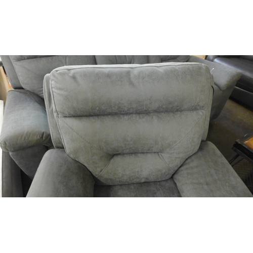 1318 - Justin Grey Armchair Power Recliner, original RRP £499.99 + VAT (4170-24) *This lot is subject to VA... 