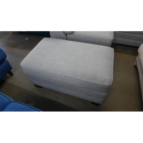 1364 - A grey upholstered left hand facing corner sofa/chaise