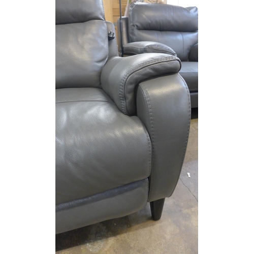 1484 - Barrett 3 Seat Leather Power Reclining Sofa     , original RRP £1333.33 + VAT (4170-7) *This lot is ... 