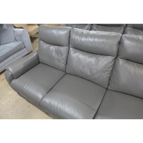 1485 - Barrett 3 Seat Leather Power Reclining Sofa, original RRP £1333.33 + VAT (4170-8) *This lot is subje... 