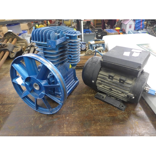 2034 - A compressor pump and 240v motor