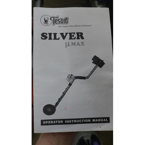 2074 - A Tesoro silver metal detector - W