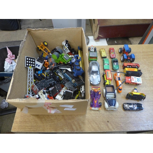 2134 - A box of diecast toys