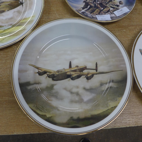 2148 - Five decorative military plates