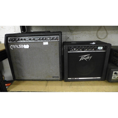 2171 - A Peavey amp, a McKenzie Q-Max 103 PA and a Carlsbro amp