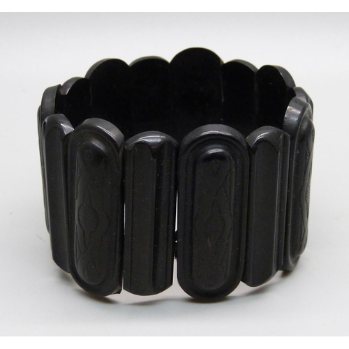 1023 - A Whitby jet bracelet