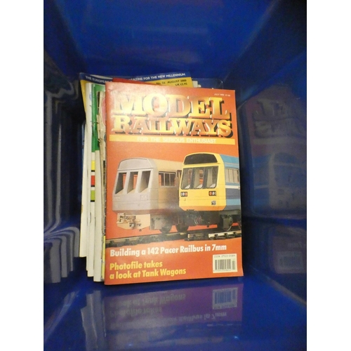 1087 - Three boxes of model rail magazines **PLEASE NOTE THIS LOT IS NOT ELIGIBLE FOR POSTING AND PACKING**