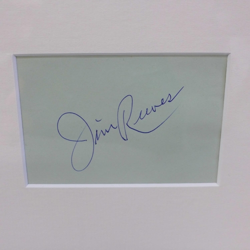 608 - A Jim Reeves autograph display