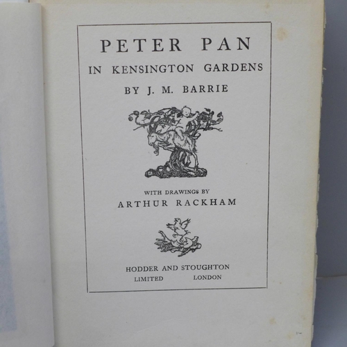 618 - Peter Pan in Kensington Gardens by J.M. Barrie, Illustrated by Arthur Rackham, with coloured plates