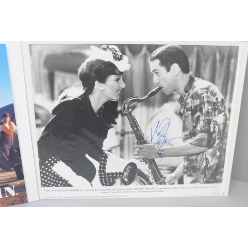 620 - Robert De Niro and Dan Ackroyd autographed film stills