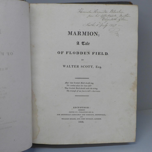 624 - Marmion; A Tale Of Flodden Field by Walter Scott, Edinburgh 1808