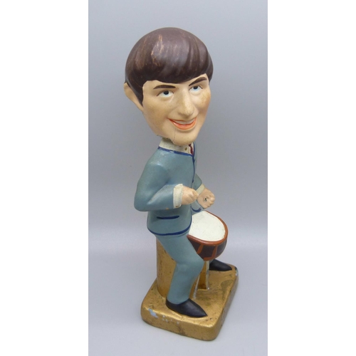 625 - Beatles interest; a rare Ringo Starr Car mascot Buddy Head figure, 7