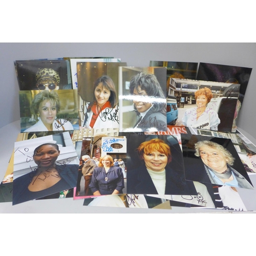 634 - Autographs photographs including Mel C (Spice Girls), Martha Reeves, Sister Sledge, Ruby Turner, Sin... 