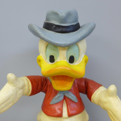 638 - A vintage rubberised Donald Duck