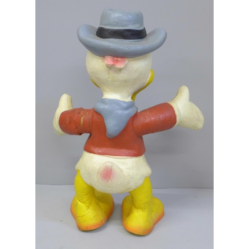 638 - A vintage rubberised Donald Duck