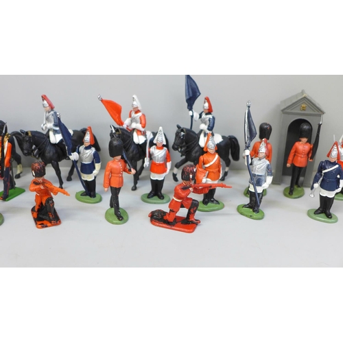 658 - 1960's Britains Ltd Royal Palace Military plastic figures