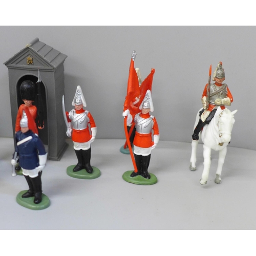 658 - 1960's Britains Ltd Royal Palace Military plastic figures