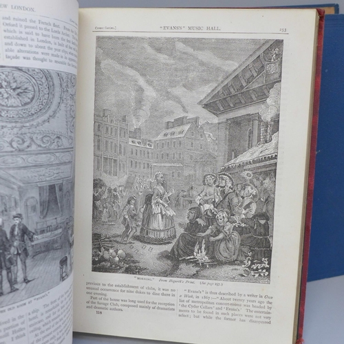 676 - Two bound volumes of Old and New London Illustrated, Cassell and Co., circa 1878, one bound volume o... 