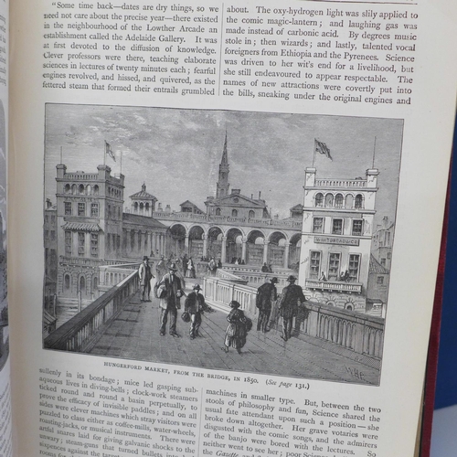 676 - Two bound volumes of Old and New London Illustrated, Cassell and Co., circa 1878, one bound volume o... 