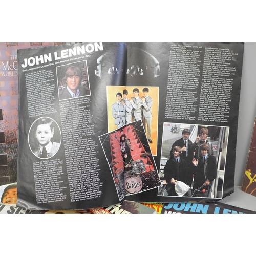 688 - The Beatles interest, Paul McCartney and John Lennon, programmes and magazines