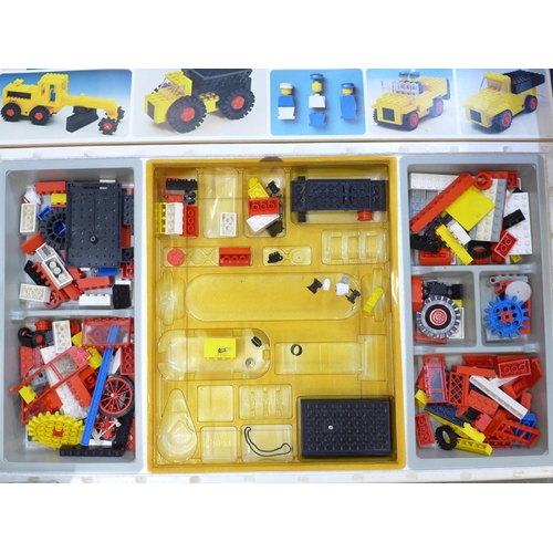 741 - A collection of vintage Lego and Playmobil including set 912 and set 200 and a Playmobil Shuttle