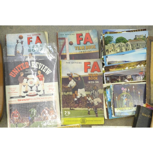 743 - Football books, maps, postcards and other ephemera