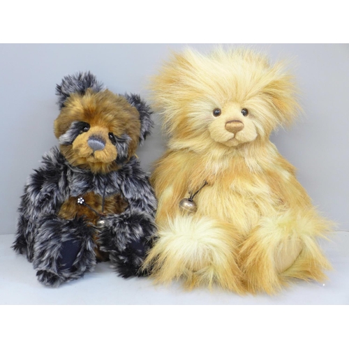 750 - Two Charlie bears - Harris and Gold Dust