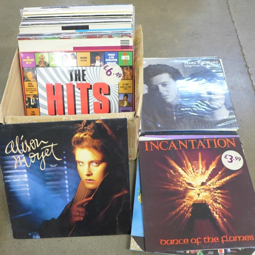 787 - Vinyl records, 1980s, 47 LPs and 12