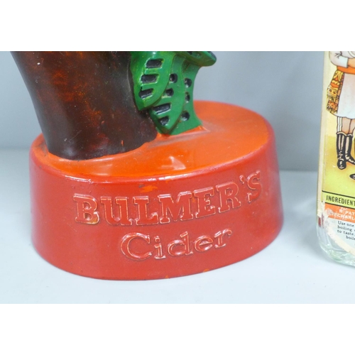 810 - Two advertising items, Bulmer's Cider and Camp Coffee bottle