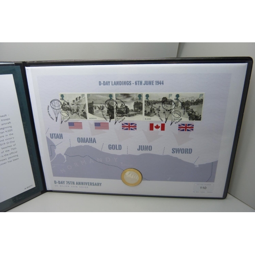 846 - A D-Day 75th Anniversary UK silver coin cover