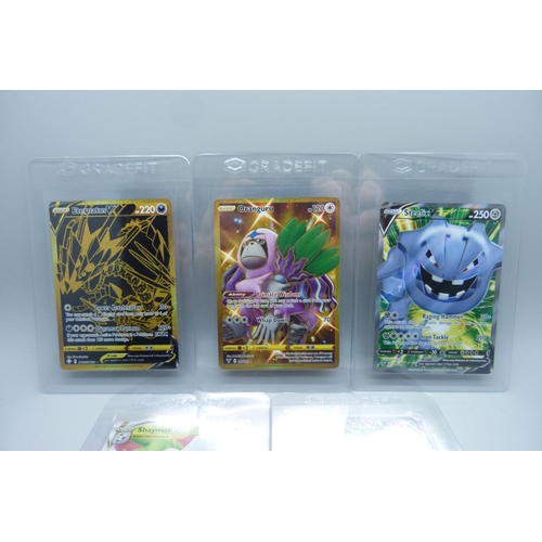 854 - Five Full Art Ultra Rare Pokemon cards