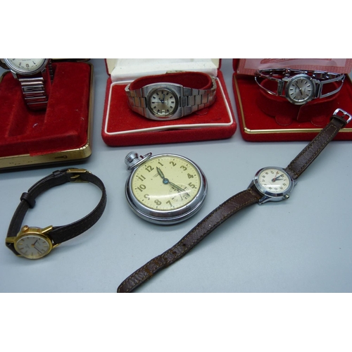 881 - A lady's Omega wristwatch, a gentleman's Roamer wristwatch and other wristwatches