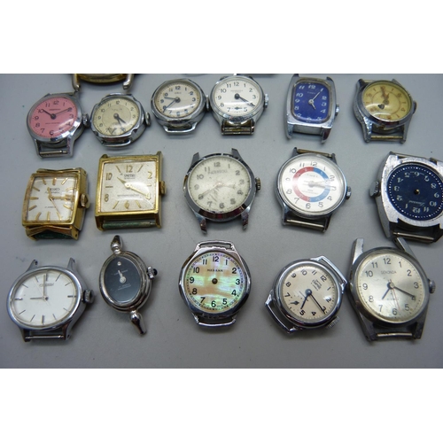 882 - Twenty assorted lady's and gentleman's mechanical wristwatches including Seiko automatic, Smiths, Ci... 