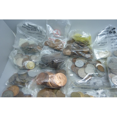 927 - A large collection of British foreign coins, Victorian onwards