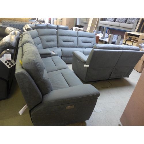 1541 - A Justin grey sectional reclining sofa, original RRP £1499.99 + VAT (4186-31) * This lot is subject ... 