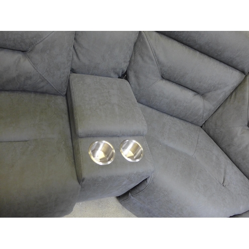 1541 - A Justin grey sectional reclining sofa, original RRP £1499.99 + VAT (4186-31) * This lot is subject ... 