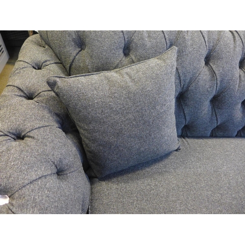 1555 - A Bordeaux 'Dusk' blue fabric 4 seater button back sofa, original RRP £874.99 + VAT (4186-12) * This... 