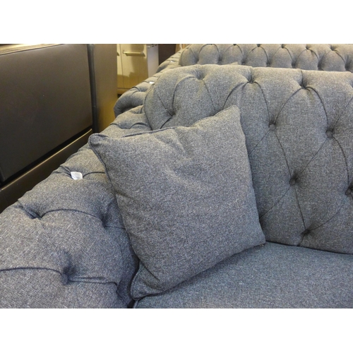 1557 - A Bordeaux 'Dusk' blue fabric 2 seater button back sofa, original RRP £808.33 + VAT (4186-11) * This... 