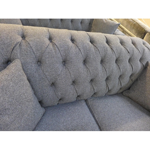 1557 - A Bordeaux 'Dusk' blue fabric 2 seater button back sofa, original RRP £808.33 + VAT (4186-11) * This... 