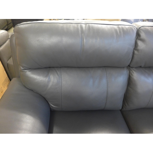 1559 - A Grace grey leather corner power recliner, original RRP £1583.33 + VAT (4186-15) - damaged back cor... 