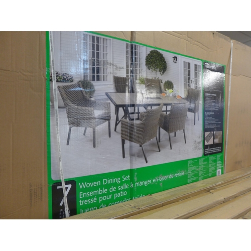 1564 - An Ove Bonavista 7 piece Fire Dining Set, original RRP £1666.66 + VAT - boxed (4183-20) *This lot is... 