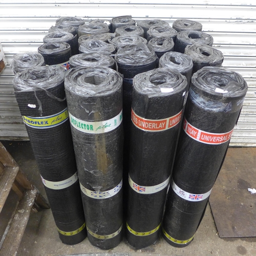 2229 - 25 Rolls of touch on roofing felt