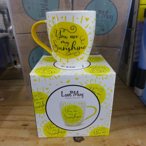 2284 - A box of love mugs, boxed