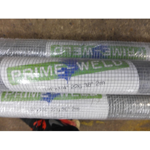 2289 - Four rolls of Prime-Weld chicken wire