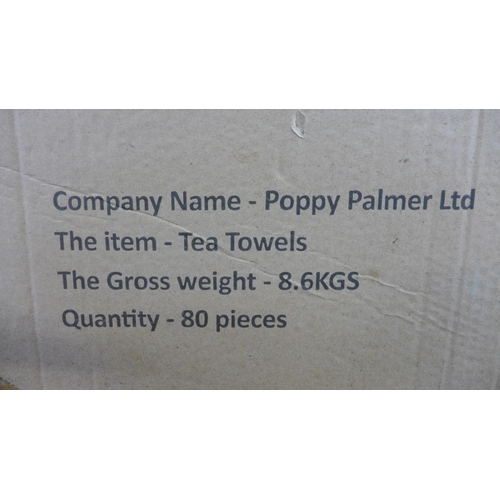 2294 - 80 x 5 Packs of Poppy tea towels